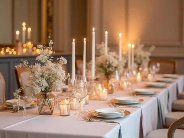 Stylisme d'intérieur pour un événement élégant